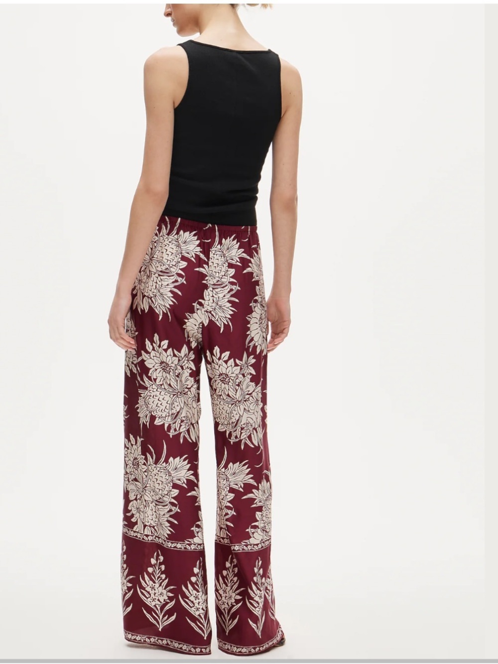 NWT J Crew Cosmo pant in pineapple-print viscose twill - Picture 4 of 9
